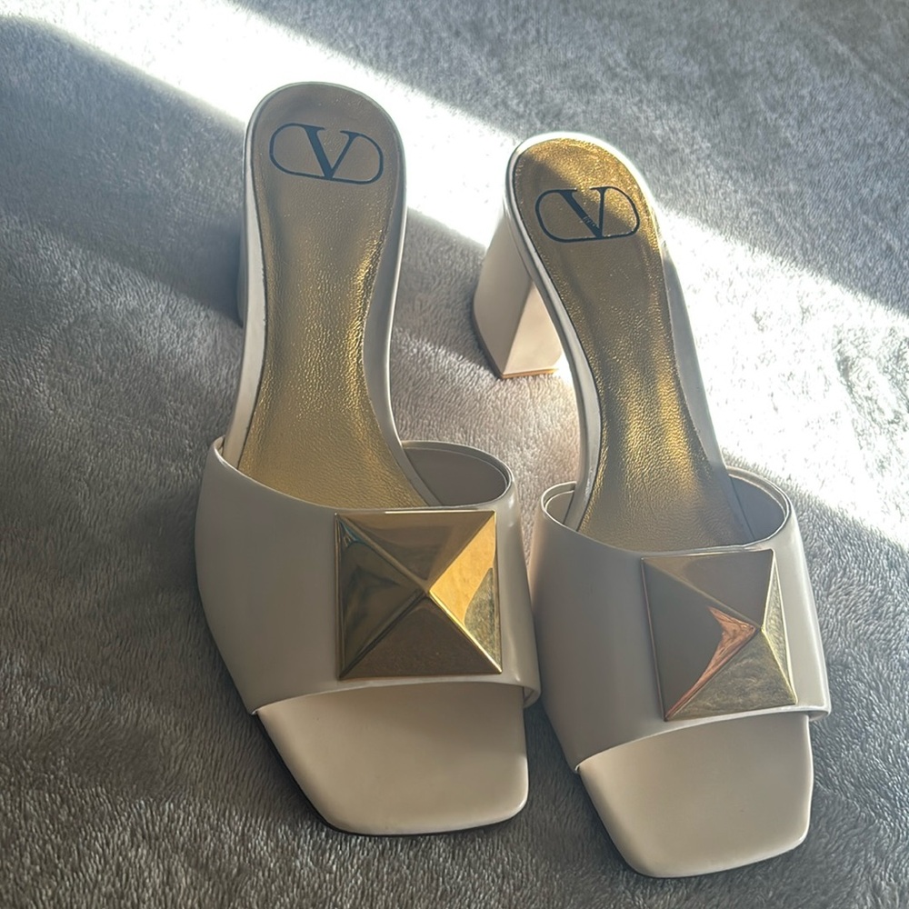 Cream colored Valentino Sandals